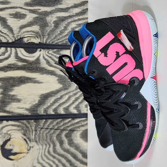 Nike Other - Nike Kyrie 5 Black Pink Youth US Size 3Y Hi Top Basketball Sneakers AQ2458 003